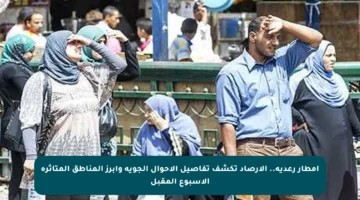 أمطار رعدية.. الأرصاد تكشف تفاصيل الأحوال الجوية وأبرز المناطق المتأثرة الأسبوع المقبل